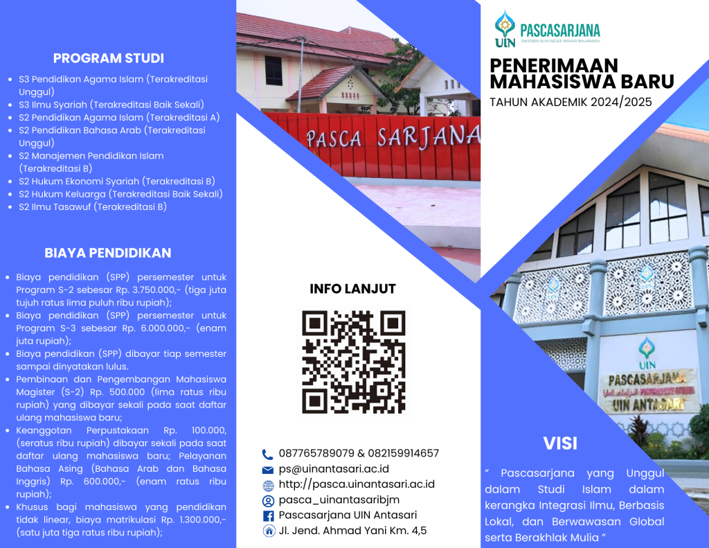 PENERIMAAN MAHASISWA BARU TAHUN AKADEMIK 2024/2025 – Pascasarjana UIN ...